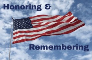 We pause to honor and remember and say thank you for your service and sacrifice.